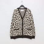 LEOPARD JACQUARD CARDIGAN #WHITE [23SS-WMK-KN16]