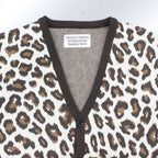 LEOPARD JACQUARD CARDIGAN #WHITE [23SS-WMK-KN16]