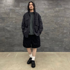 TECH SWEAT 6POCKET SHORTS #BLACK [BP-58023]