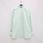 TECH BUTTON DOWN SHIRTS L/S OXFORD #GREEN STRIPE [BE-86023]