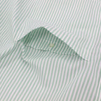 TECH BUTTON DOWN SHIRTS L/S OXFORD #GREEN STRIPE [BE-86023]