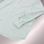TECH BUTTON DOWN SHIRTS L/S OXFORD #GREEN STRIPE [BE-86023]