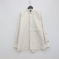 TECH BUTTON DOWN SHIRTS L/S OXFORD #BEIGE STRIPE [BE-86023]