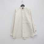 TECH BUTTON DOWN SHIRTS L/S OXFORD #BEIGE STRIPE [BE-86023]
