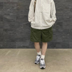 TECH BUTTON DOWN SHIRTS L/S OXFORD #BEIGE STRIPE [BE-86023]