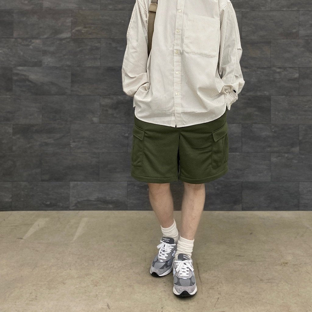 TECH BUTTON DOWN SHIRTS L/S OXFORD #BEIGE STRIPE [BE-86023]