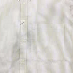 TECH BUTTON DOWN SHIRTS L/S OXFORD #BEIGE STRIPE [BE-86023]