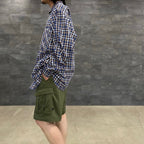 TECH CAMP-COLLAR SHIRTS JACKET #BLUE CHECK [BE-81023]