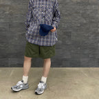 TECH CAMP-COLLAR SHIRTS JACKET #BLUE CHECK [BE-81023]