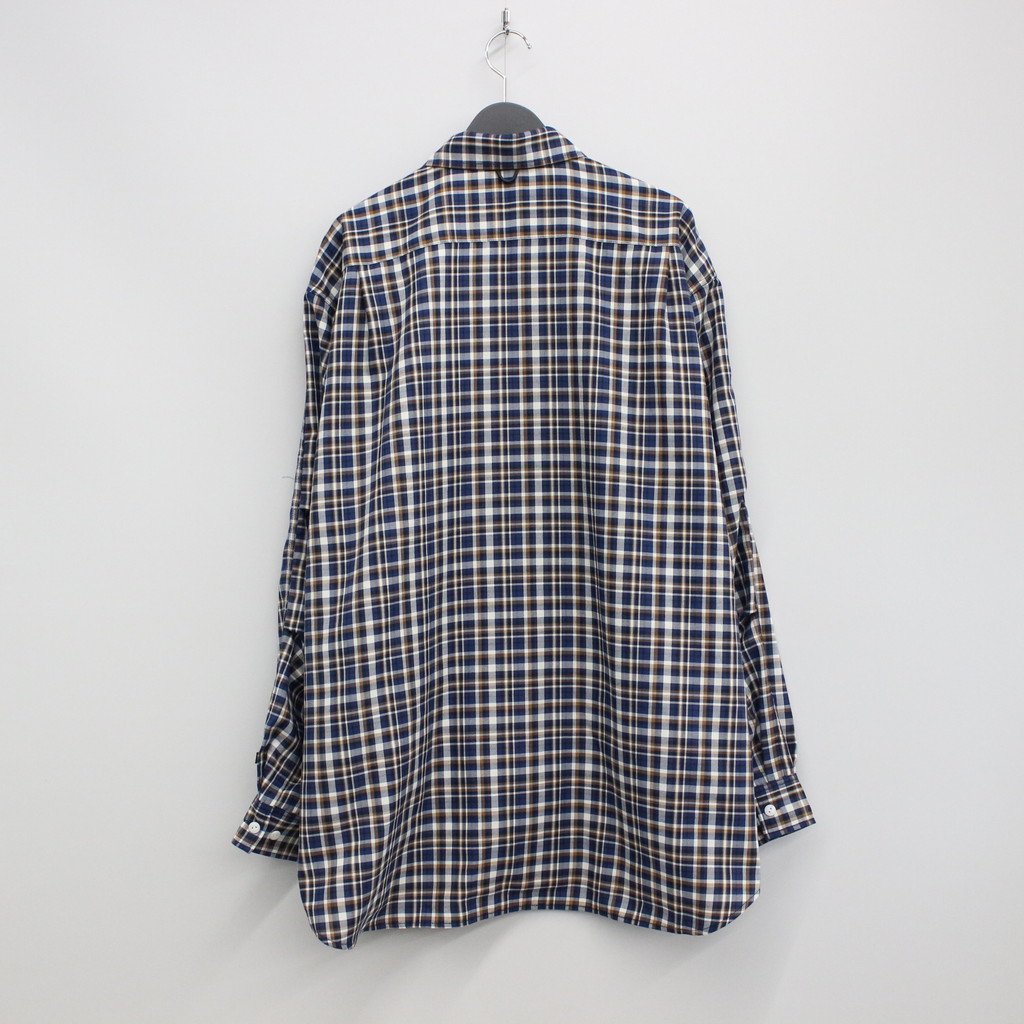 TECH CAMP-COLLAR SHIRTS JACKET #BLUE CHECK [BE-81023]