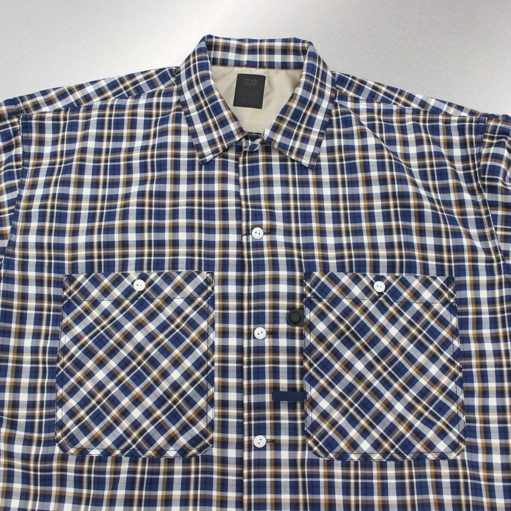 TECH CAMP-COLLAR SHIRTS JACKET #BLUE CHECK [BE-81023]