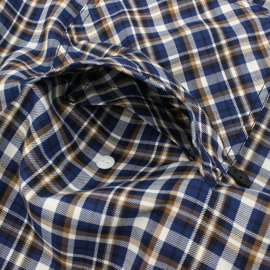 TECH CAMP-COLLAR SHIRTS JACKET #BLUE CHECK [BE-81023]
