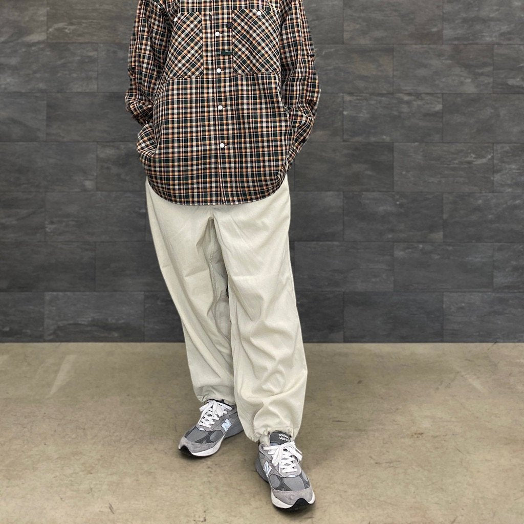 TECH EASY TROUSERS TWILL #ECRU [BP-38023]