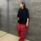 STRIPE SEERSUCKER BALLOON PANTS #RED [SS23-B04]
