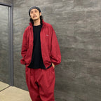 STRIPE SEERSUCKER BALLOON PANTS #RED [SS23-B04]