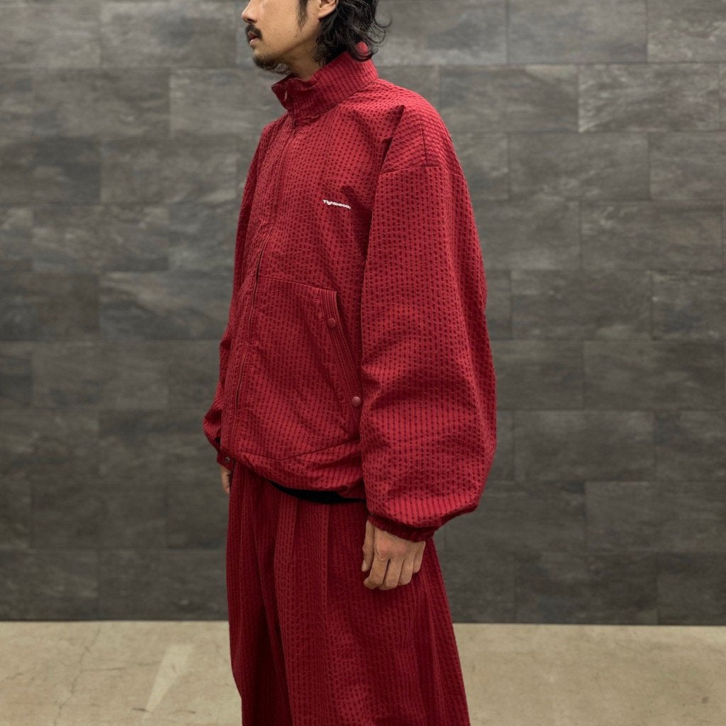 STRIPE SEERSUCKER JACKET #RED [SS23-JK04] _ TIGHTBOOTH PRODUCTION