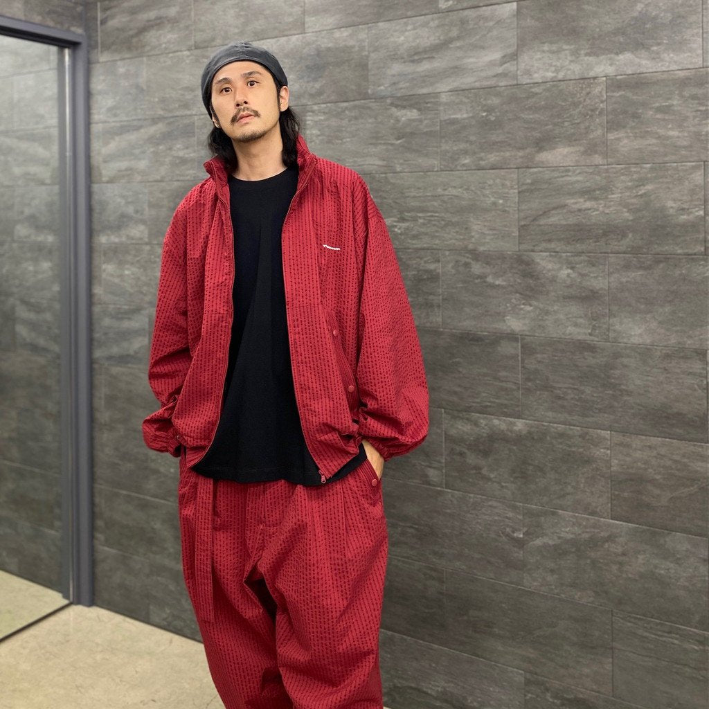 STRIPE SEERSUCKER JACKET #RED [SS23-JK04]