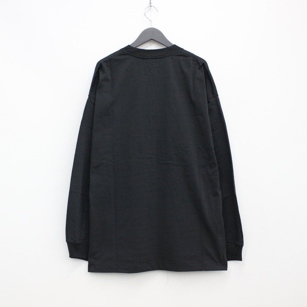 WIDE LONG SLEEVE TEE #BLACK [208] _ FIT FOR | フィットフォー