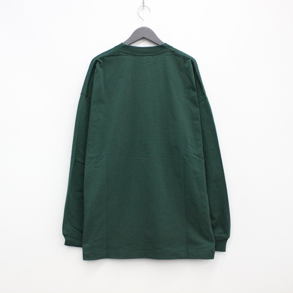 WIDE LONG SLEEVE TEE #FOREST GREEN [208]