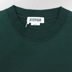 WIDE LONG SLEEVE TEE #FOREST GREEN [208]