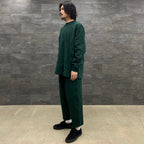 WIDE LONG SLEEVE TEE #FOREST GREEN [208]