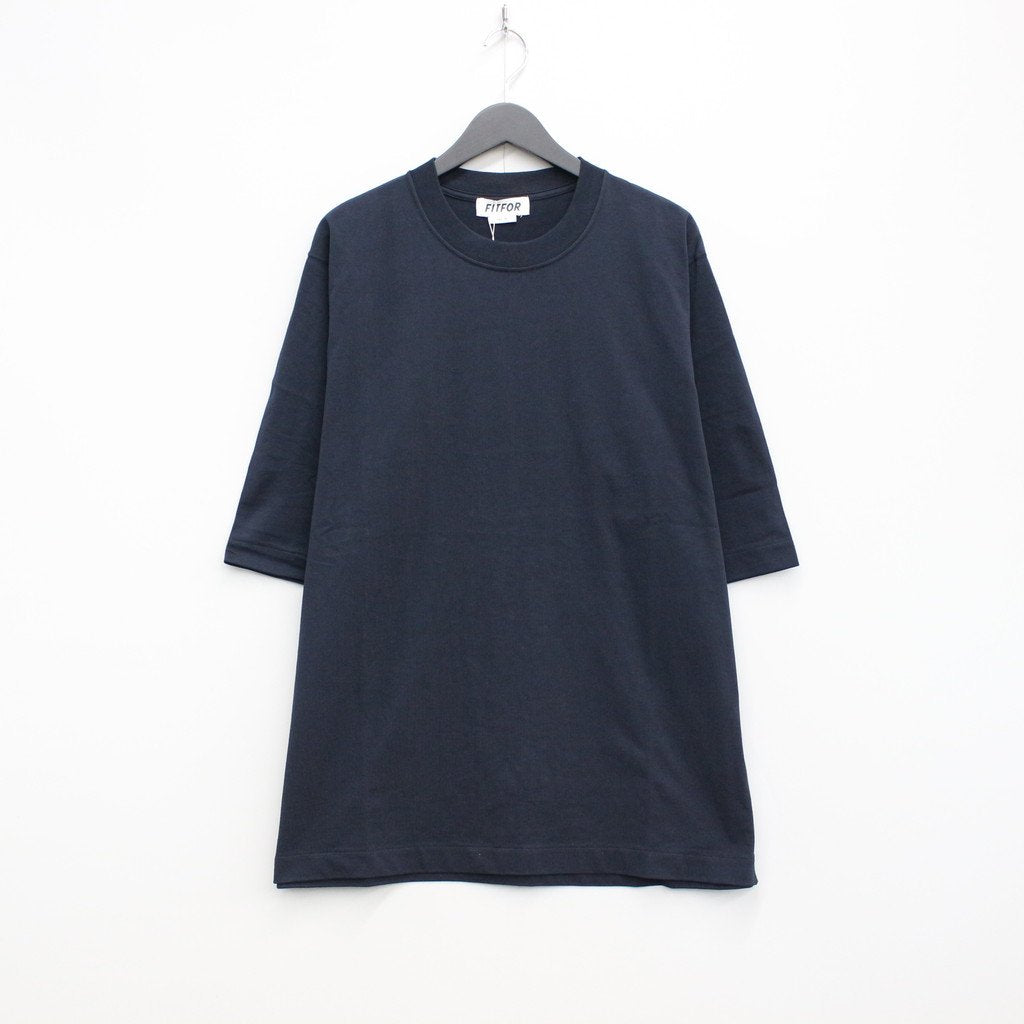 BASIC HALF SLEEVE TEE #MIDNIGHT BLUE [202]