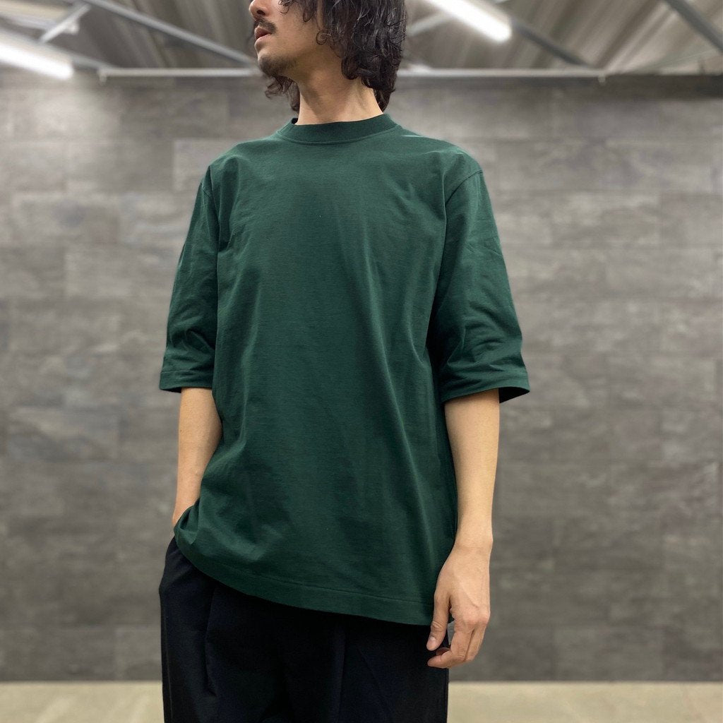 BASIC HALF SLEEVE TEE #FOREST GREEN [202]