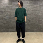 BASIC HALF SLEEVE TEE #FOREST GREEN [202]