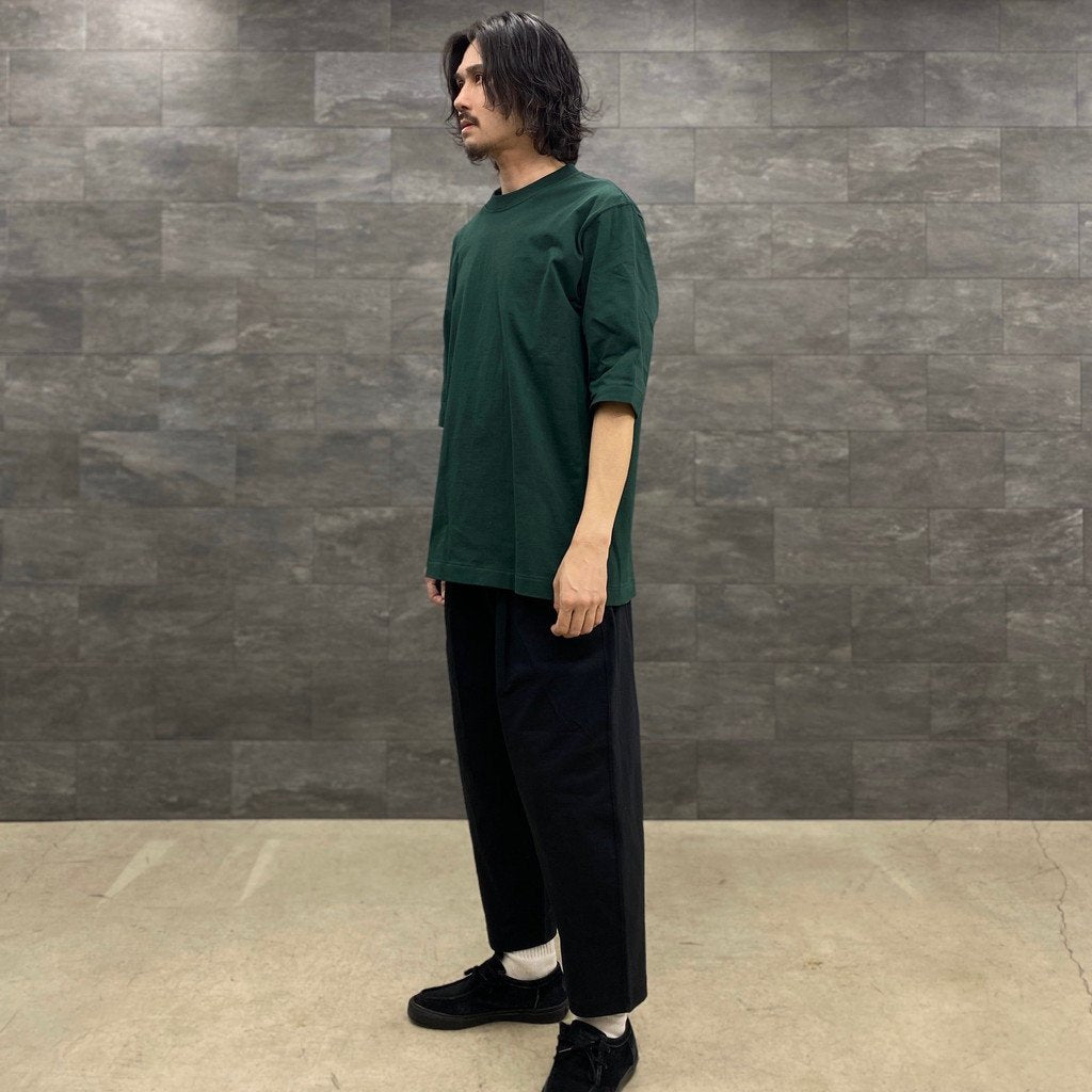 BASIC HALF SLEEVE TEE #FOREST GREEN [202]