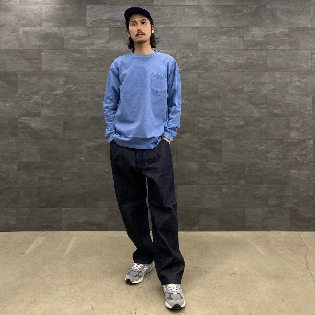 寬牛仔長褲 #海軍藍 [SC2310-PN09]