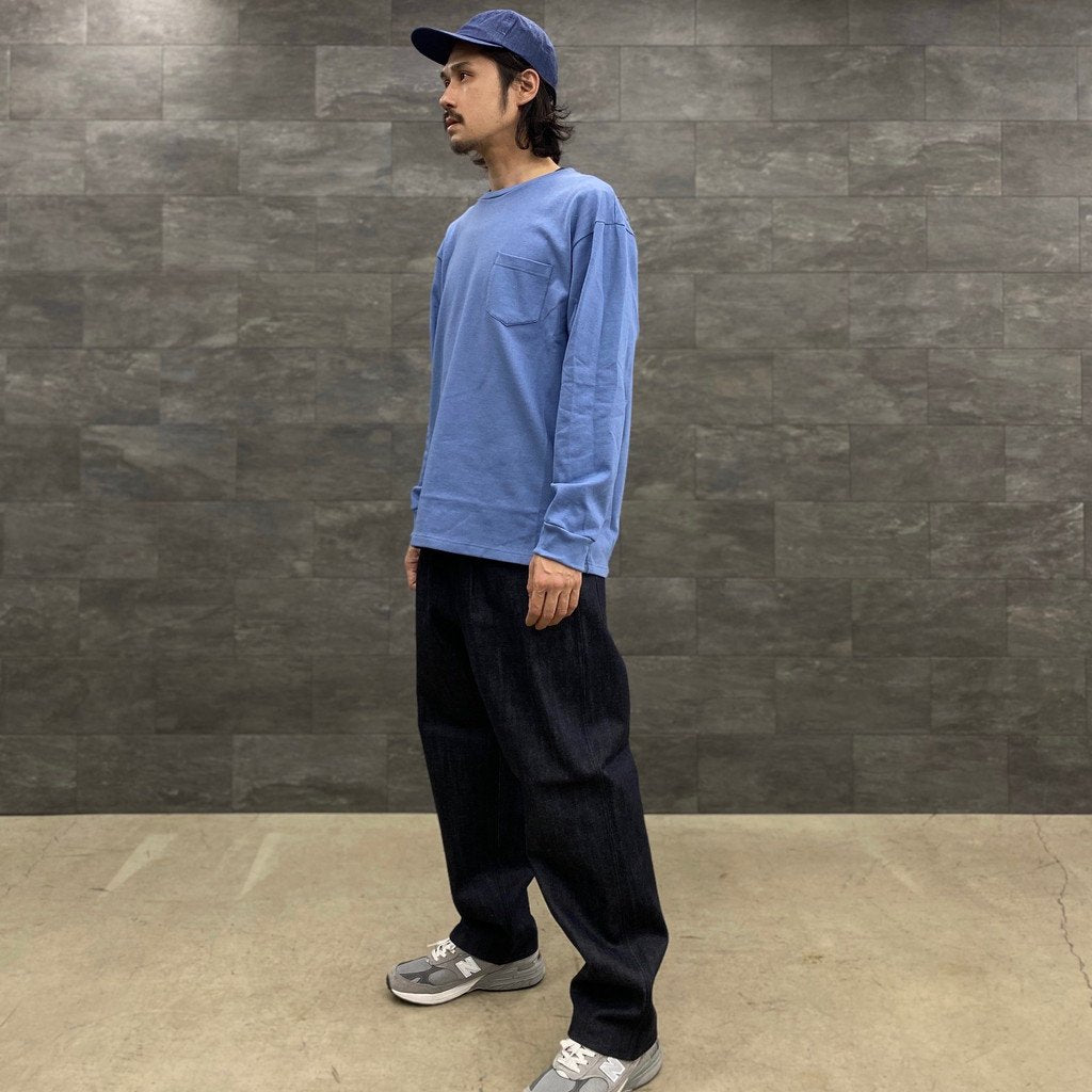 寬牛仔長褲 #海軍藍 [SC2310-PN09]