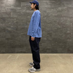 寬牛仔長褲 #海軍藍 [SC2310-PN09]