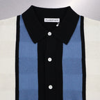 STRIPE KNIT CARDIGAN #BLACK [23SS-FS-09/FS1074]