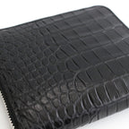 H.C.P POROSUS ROUND ZIP SHORT WALLET #BLACK [ITU-CO-22FW-SPA02]
