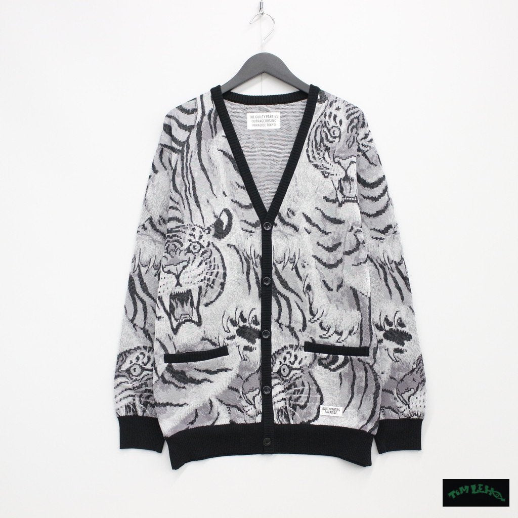TIM LEHI | JACQUARD CARDIGAN #GRAY [23SS-WMK-KN18]