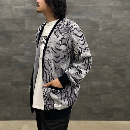 TIM LEHI | JACQUARD CARDIGAN #GRAY [23SS-WMK-KN18]