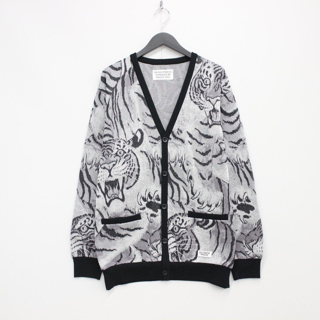 TIM LEHI | JACQUARD CARDIGAN #GRAY [23SS-WMK-KN18]