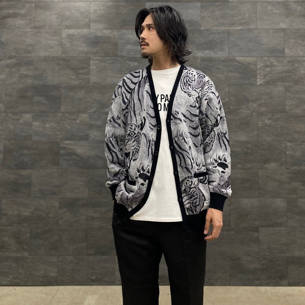 TIM LEHI | JACQUARD CARDIGAN #GRAY [23SS-WMK-KN18]