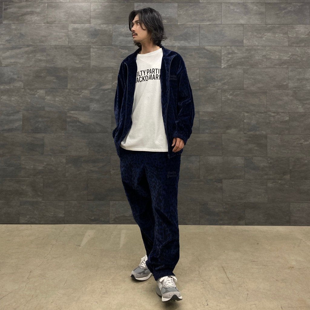 LEOPARD VELVET PANTS #NAVY [23SS-WMO-TP06]