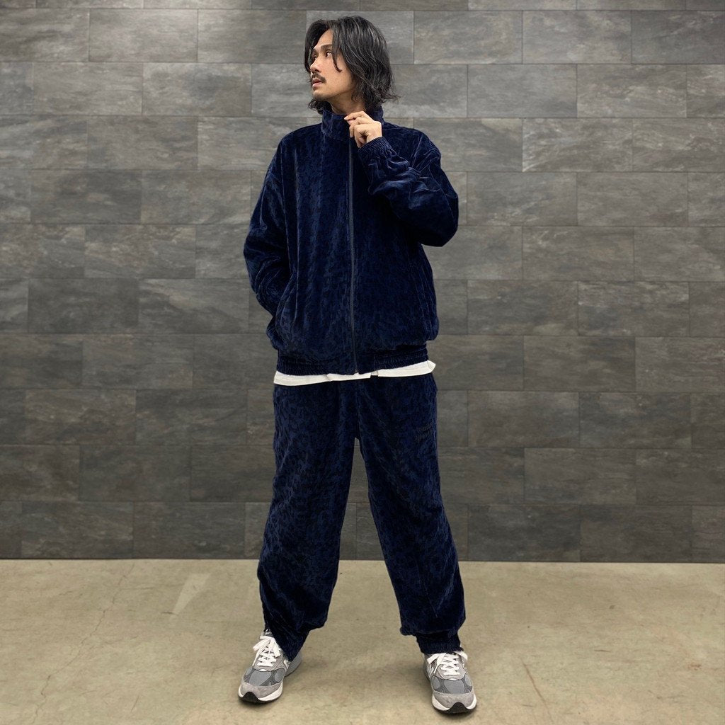 LEOPARD VELVET PANTS #NAVY [23SS-WMO-TP06]