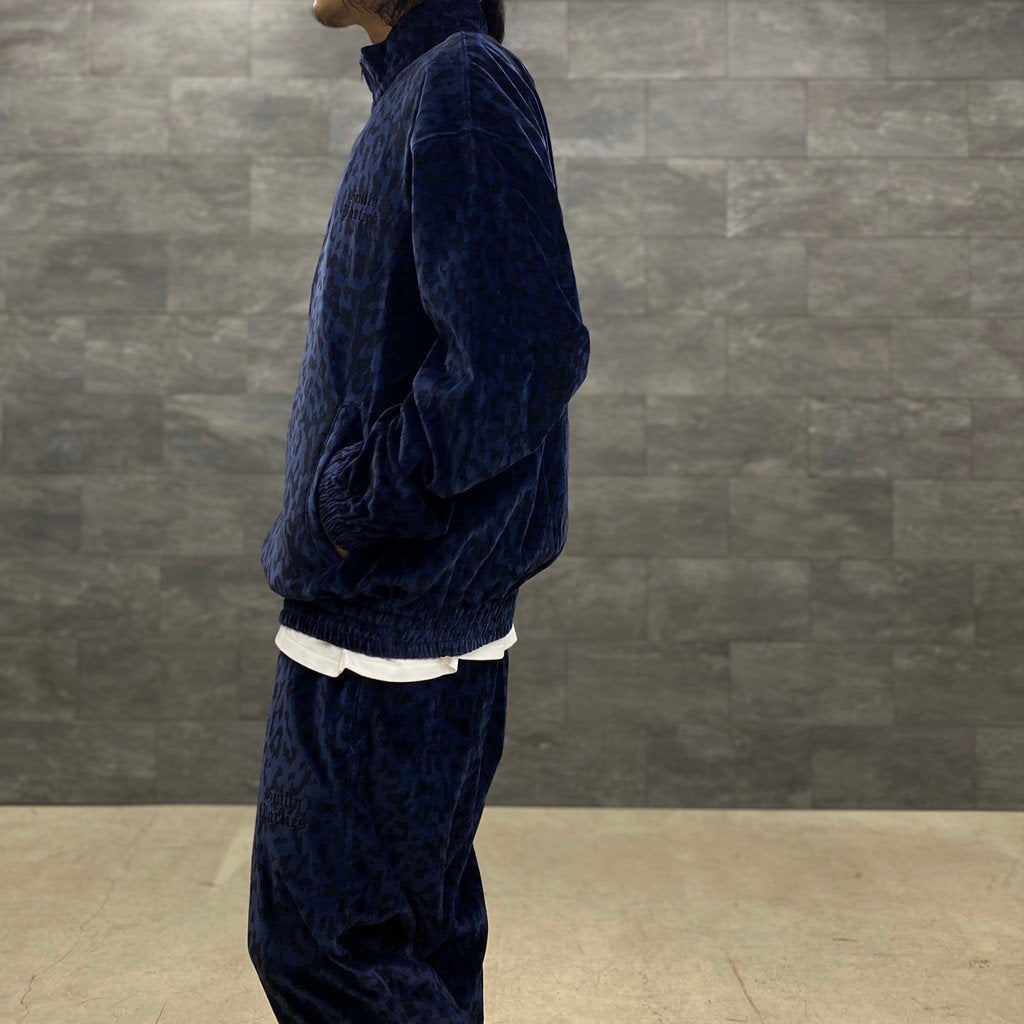 LEOPARD VELVET PANTS #NAVY [23SS-WMO-TP06]