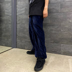 LEOPARD VELVET PANTS #NAVY [23SS-WMO-TP06]