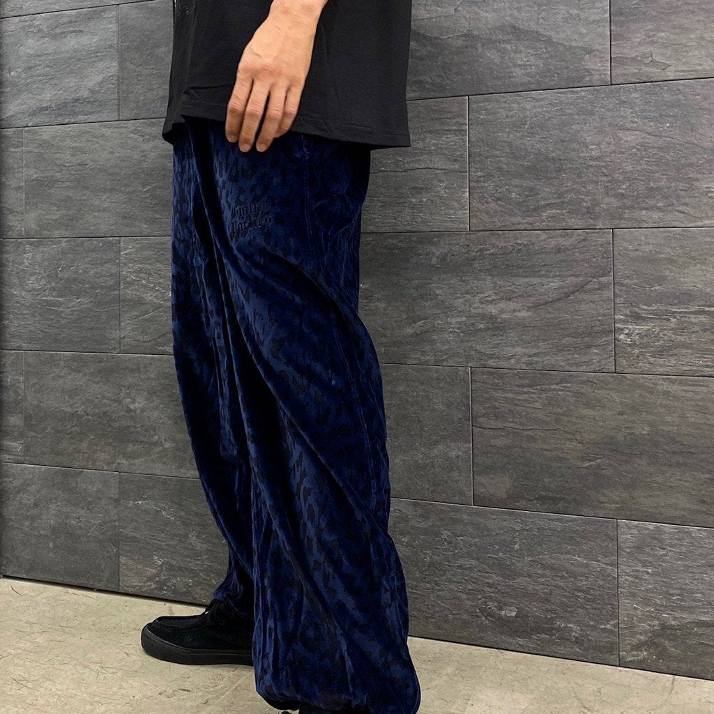 LEOPARD VELVET PANTS #NAVY [23SS-WMO-TP06]