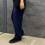 LEOPARD VELVET PANTS #NAVY [23SS-WMO-TP06]