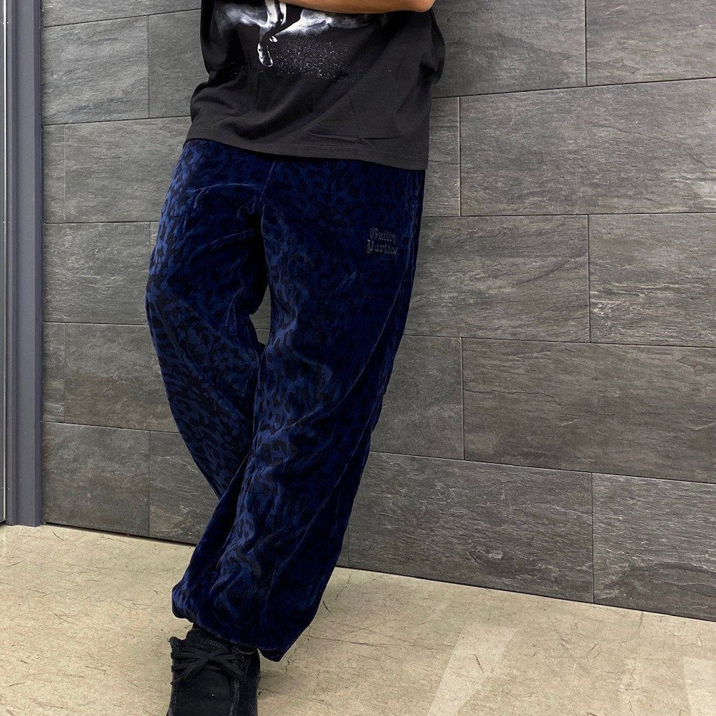 LEOPARD VELVET PANTS #NAVY [23SS-WMO-TP06]