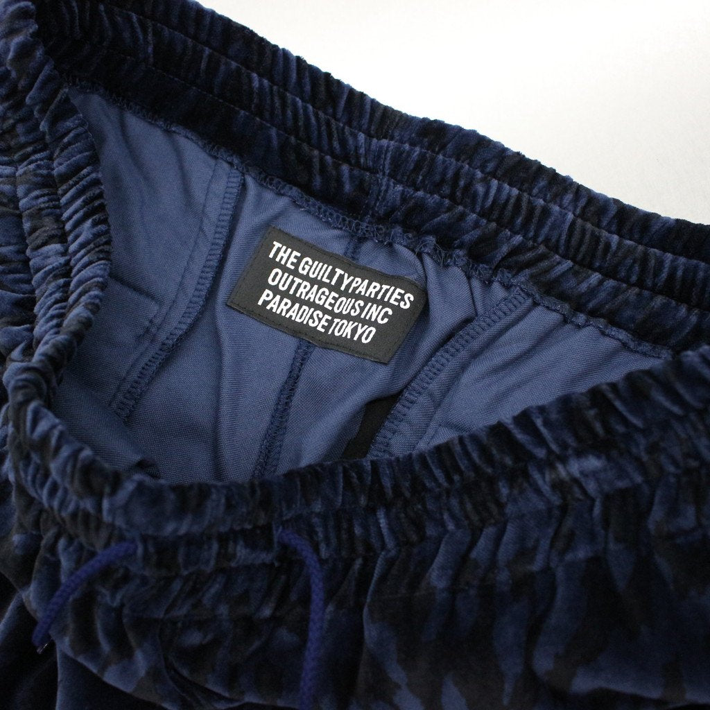 LEOPARD VELVET PANTS #NAVY [23SS-WMO-TP06]