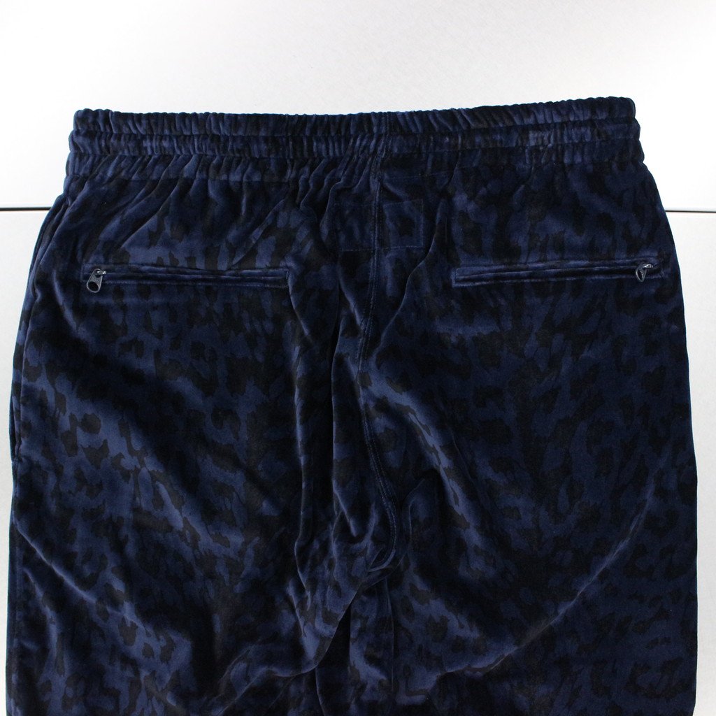 LEOPARD VELVET PANTS #NAVY [23SS-WMO-TP06]