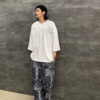 ACID LOGO 3/4 SLEEVE T-SHIRT #WHITE [SS23-T01]