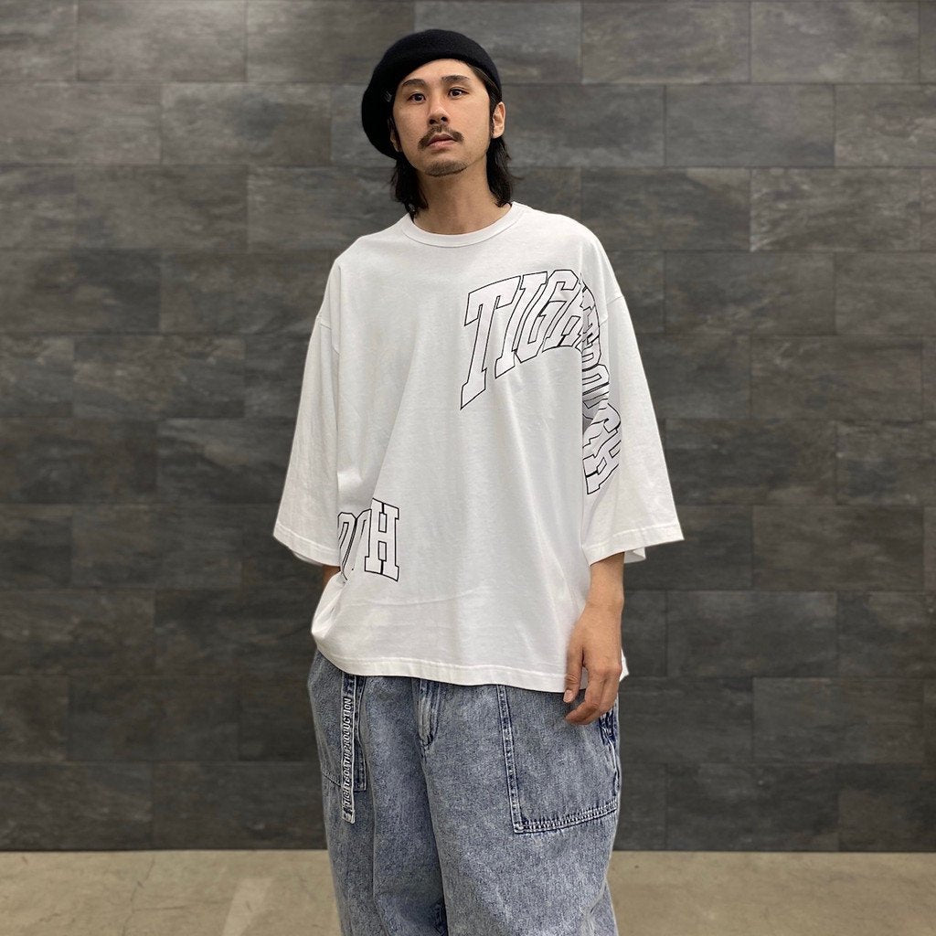 ACID LOGO 3/4 SLEEVE T-SHIRT #WHITE [SS23-T01]