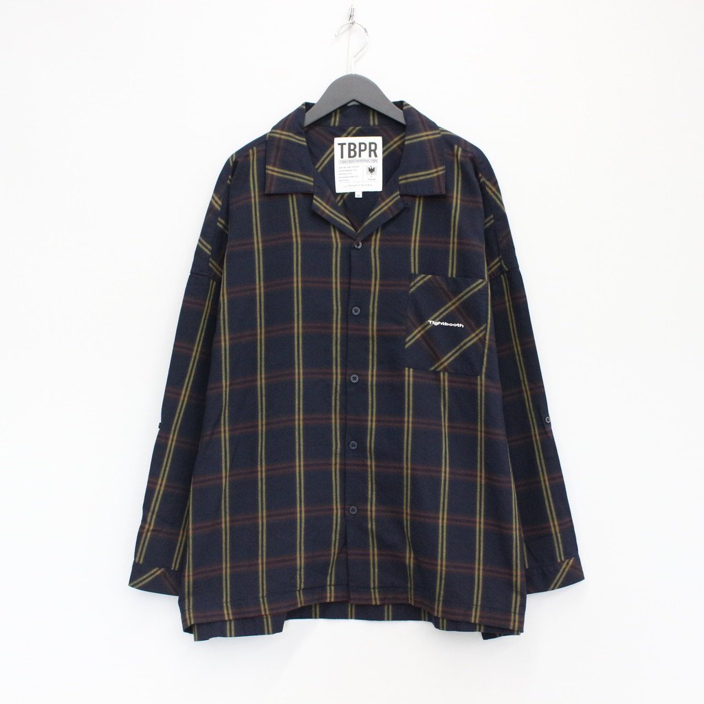 PLAID ROLL UP SHIRT #NAVY [SS23-S04]